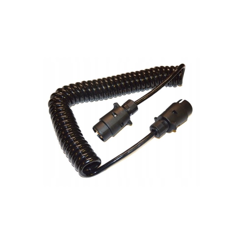 Spiral electric cable, 7 cores, 5 m, trailer