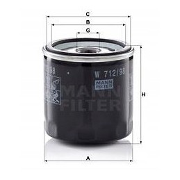 Mann hummel w 712 98 oil filter