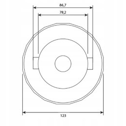 Fuel filler cap for Fiat F100 F140 tractors