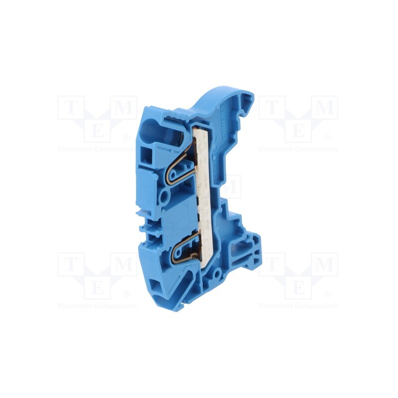 3 pcs x TE Connectivity - 1SNK706020R0000 (ZK4-BL) - Splice terminal: rail, 0.5÷4mm2, ways: 1, terminals: 2, blue, SNK