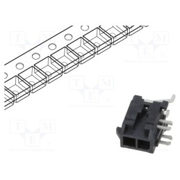 3 pcs x MOLEX - 430450206 - Socket, wire-board, male, Micro-Fit 3.0, 3mm, PIN: 2, Layout: 2x1