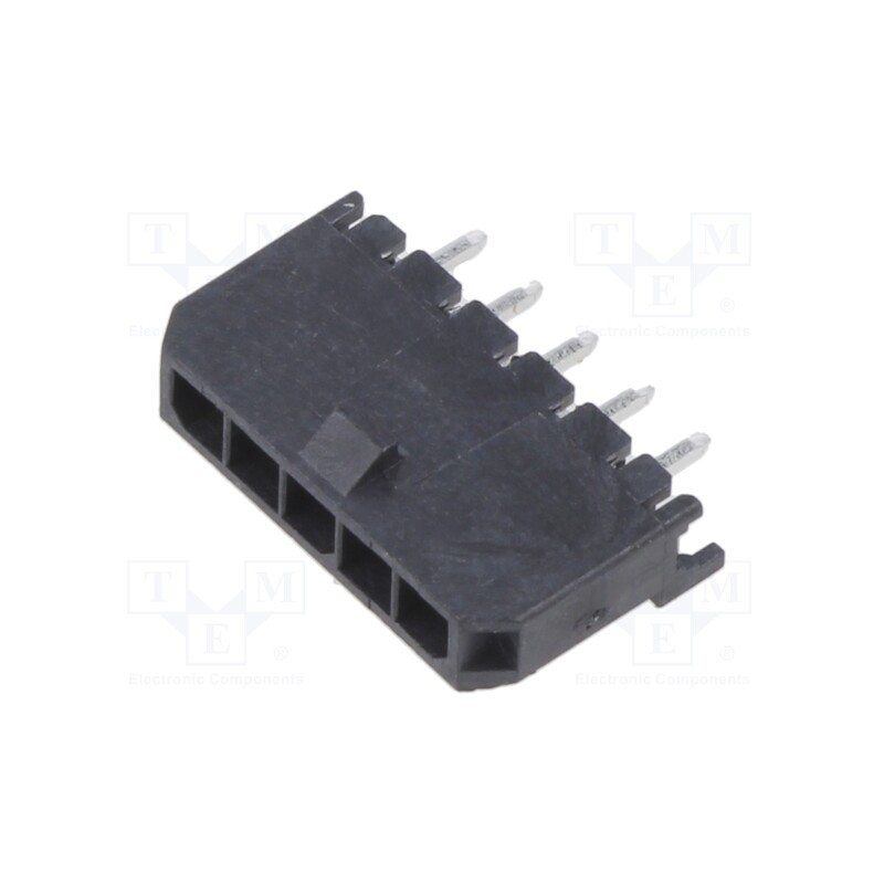 3 pcs x MOLEX - 436500527 - Socket, wire-board, male, Micro-Fit 3.0, 3mm, PIN: 5, 5A