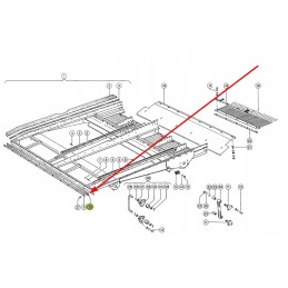 600080 01 grain pan rubber 3 x 50 x 1570 mm