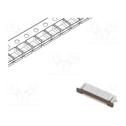 3 pcs x MOLEX - 527461871 - Connector: FFC/FPC, horizontal, PIN: 18, bottom contacts,ZIF, SMT