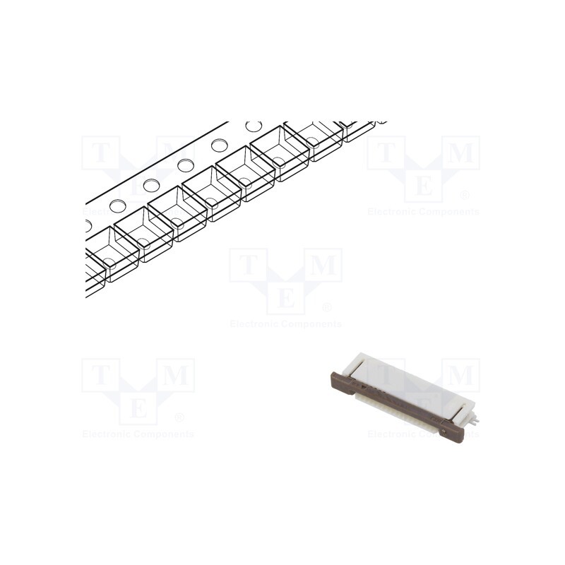 3 pcs x MOLEX - 527461871 - Connector: FFC/FPC, horizontal, PIN: 18, bottom contacts,ZIF, SMT