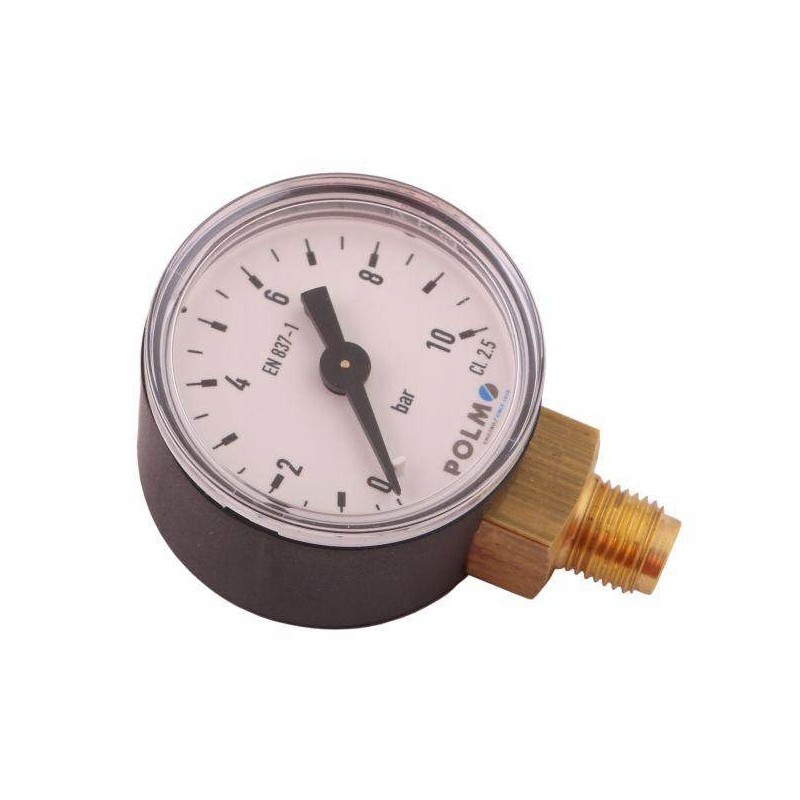 Dry pressure gauge m40 0 10 bar thread m10x1 lower front