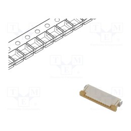 3 pcs x MOLEX - 52207-1133 - Connector: FFC/FPC, horizontal, PIN: 11, top contacts,ZIF, SMT