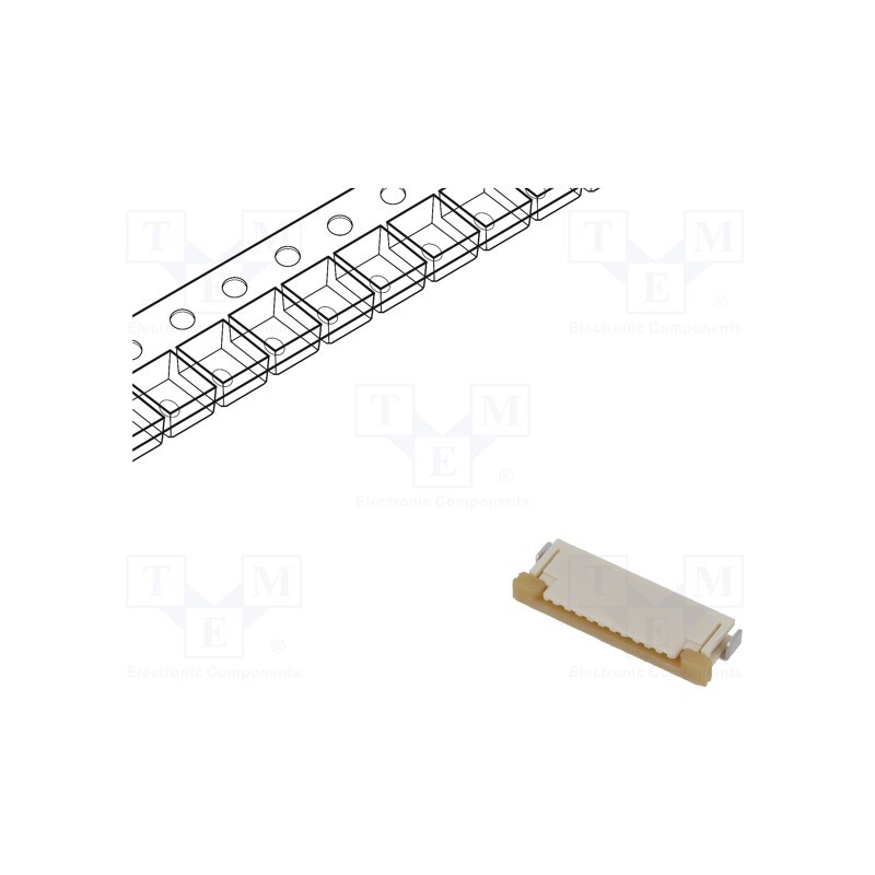 3 pcs x MOLEX - 52207-1133 - Connector: FFC/FPC, horizontal, PIN: 11, top contacts,ZIF, SMT