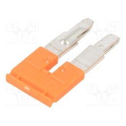 3 pcs x TE Connectivity - 1SNK908302R0000 (JB8-2) - Comb bridge, ways: 2, orange, Width: 8mm, SNK, 600V, Ht: 13.6mm