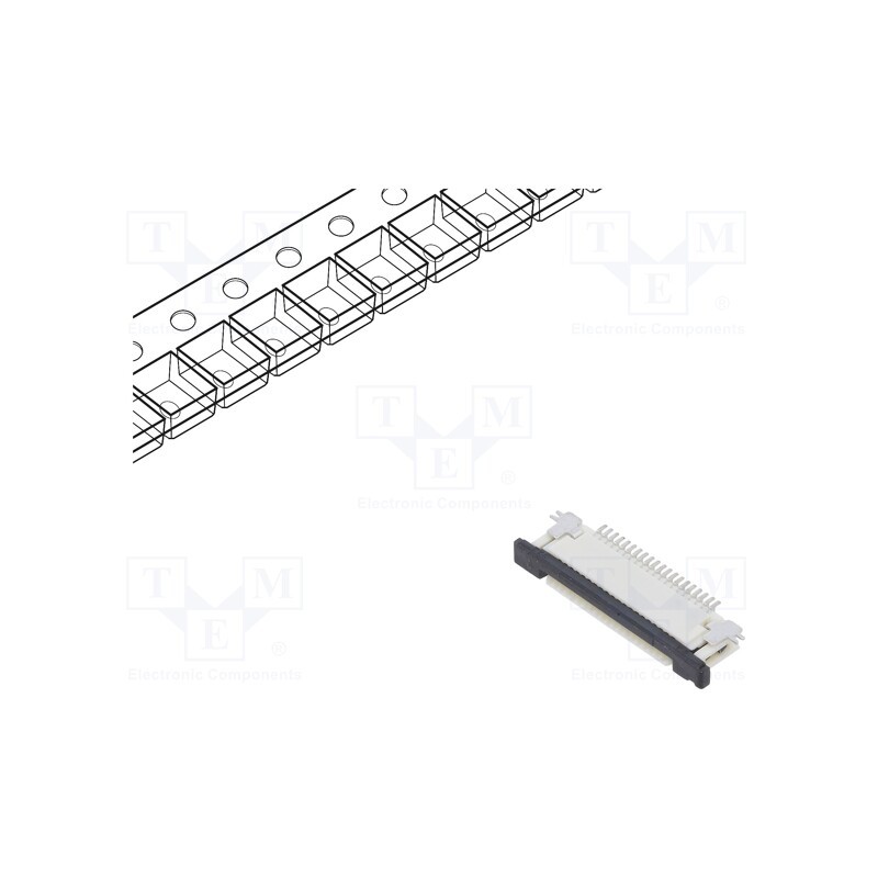 3 pcs x MOLEX - 52745-2033 - Connector: FFC/FPC, horizontal, PIN: 20, top contacts,ZIF, SMT