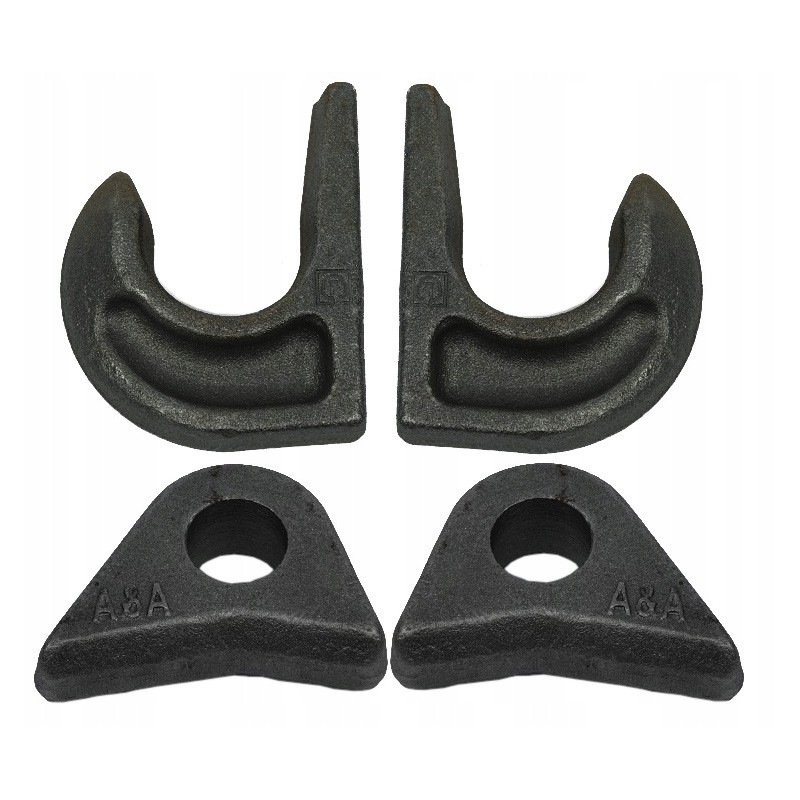 Set: 2x hook, 2x eye, quick-change Euroframe