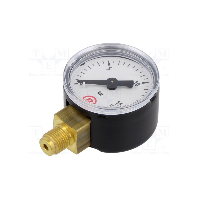 1 pcs x PNEUMAT-110.36 - Manometer, 0÷16bar, 40mm, non-aggressive liquids,inert gases
