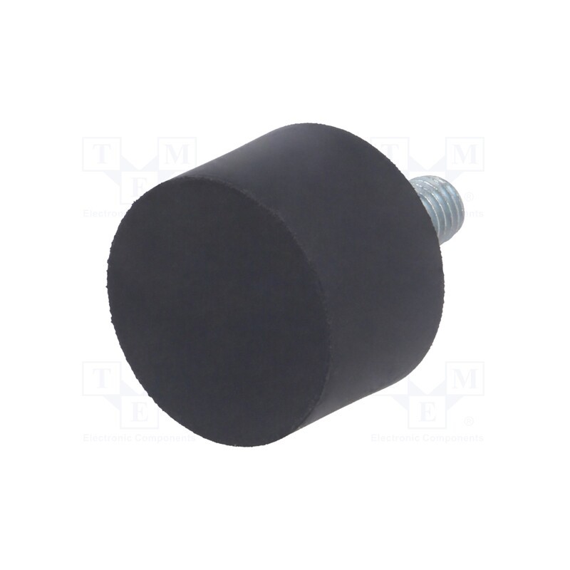 1 pcs x ELESA+GANTER - DVA.4-30-20-M8-20-55 - Vibroisolation foot, Ø: 30mm, H: 20mm, Shore hardness: 55±5, 924N