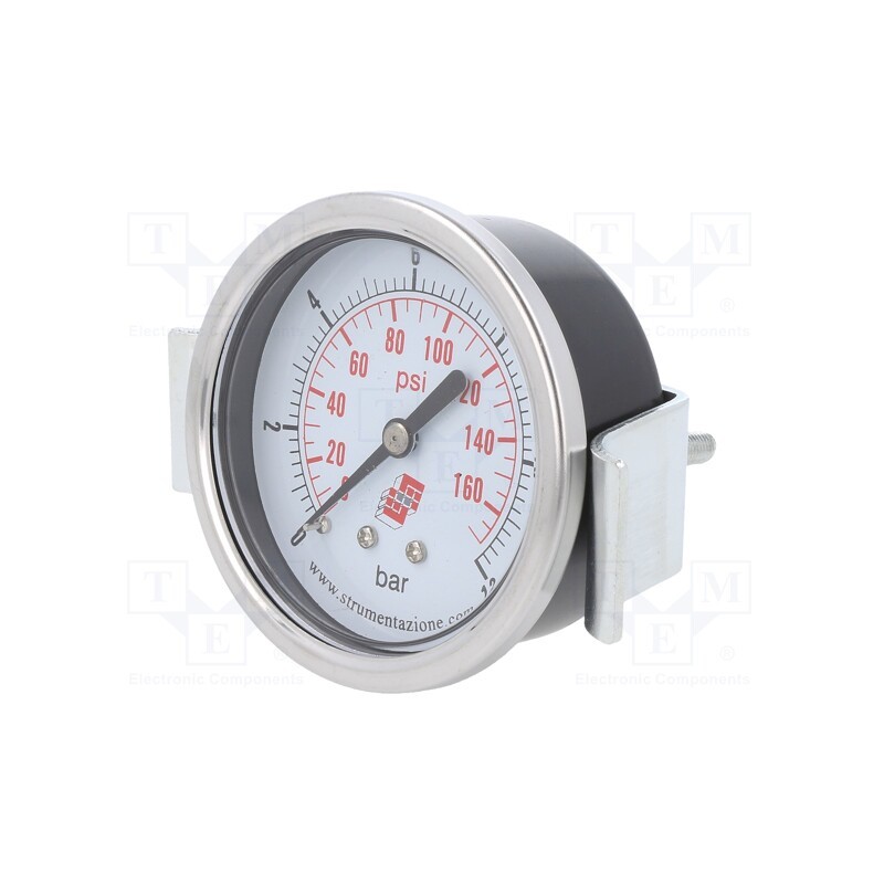 1 pcs x PNEUMAT-M63A.NC012G14 - Manometer, 0÷12bar, non-aggressive liquids,inert gases, 63mm