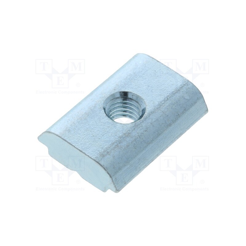 1 pcs x FATH - 96165 - Nut, for profiles, Width of the groove: 8mm, steel, zinc, T-slot