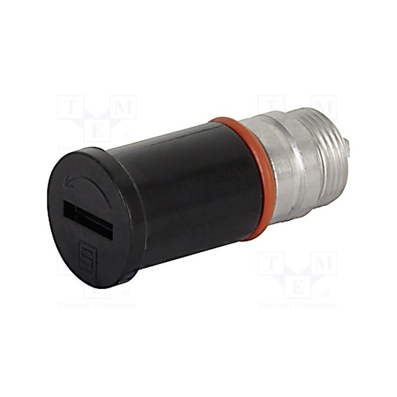 1 pcs x SCHURTER - 31.2322 - Adapter, cylindrical fuses, 5x20mm, 16A, black, 500VAC, UL94V-0