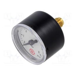 1 pcs x PNEUMAT-110.45 - Manometer, 0÷6bar, 40mm, non-aggressive liquids,inert gases