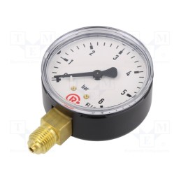 1 pcs x PNEUMAT-116 - Manometer, 0÷6bar, 63mm, non-aggressive liquids,inert gases