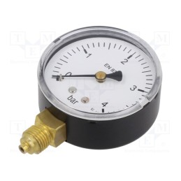 1 pcs x PNEUMAT-115 - Manometer, 0÷4bar, 63mm, non-aggressive liquids,inert gases