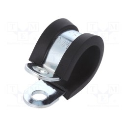 1 pcs x MPC INDUSTRIES - LKD11412 - Fixing clamp, ØBundle : 14mm, W: 2mm, steel, Cover material: EPDM