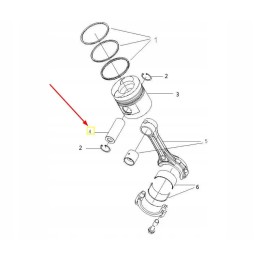 A498b 04004a piston pin