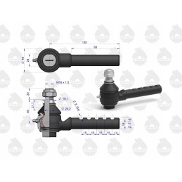 Ball and slide joint c 360 original ursus