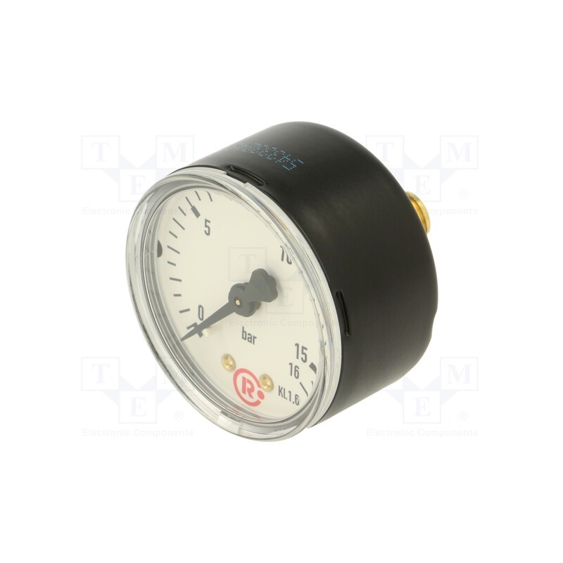 1 pcs x PNEUMAT-207 - Manometer, 0÷16bar, 50mm, non-aggressive liquids,inert gases