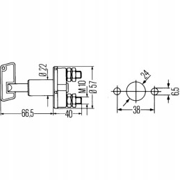 Battery switch disconnector 12 24v hella