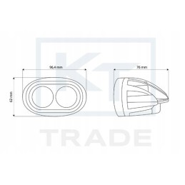 Blue LED lamp for jet sprayer 8w