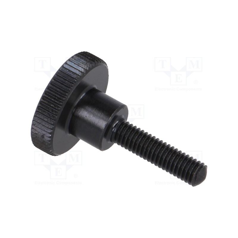 1 pcs x ELESA+GANTER - DIN 464-M3-12 - Knob, Ø: 12mm, Ext.thread: M3, 12mm, H: 7.5mm, steel, knurled