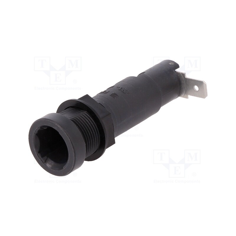 1 pcs x SCHURTER - 31.1693 - Fuse holder, cylindrical fuses, 5x20mm,6.3x32mm, 10A, on panel