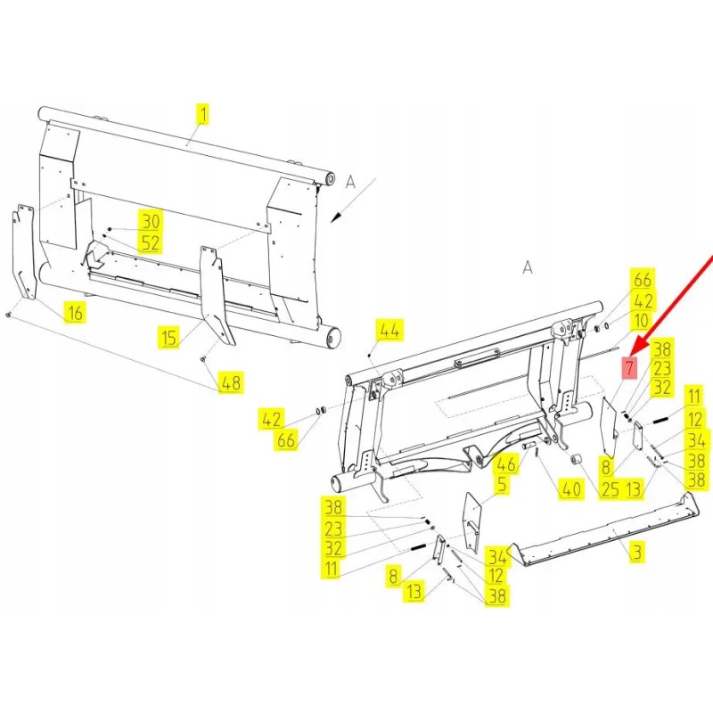100438521 inclined conveyor inlet cover