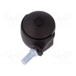 1 pcs x COLSON - JPN 050 M10X15 - Furniture wheel, Ø: 50mm, H: 53mm, torsional,with lever, 40kg