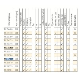 Headlamp h4 wesem re 21479 156x93mm zetor