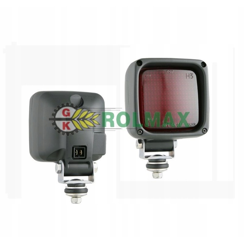 Halogen red signal lamp, American connector