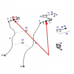 X596323600000 brake line connector