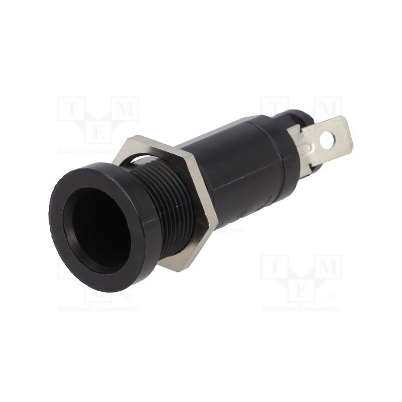 1 pcs x SCHURTER - 31.1631 - Fuse holder, cylindrical fuses, 5x20mm,6.3x32mm, 10A, on panel