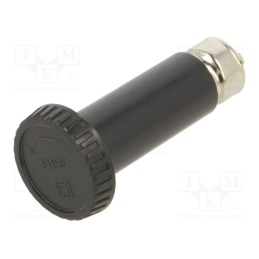 1 pcs x SCHURTER - 31.1616 - Adapter, cylindrical fuses, 10A, black, 500VAC, UL94V-0, -40÷85°C