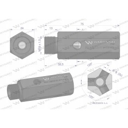 Hydraulic pump safety valve for c 385