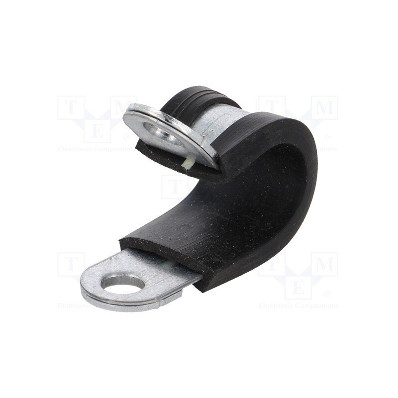 1 pcs x LAPP - 61825200 - Fixing clamp, ØBundle : 12mm, W: 12mm, steel, Ømount.hole: 5.3mm