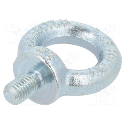 1 pcs x ELESA+GANTER - DIN 580-M8-ST - Lifting eye bolt, M8x13, Head: eye, steel, zinc, DIN 580, Ø: 20mm