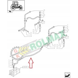 Hydraulic pump cable new holland td case jx