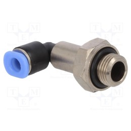 1 pcs x PNEUMAT-PLLG-184 - Push-in fitting, angled, -0.95÷10bar, Thread: G 1/8', 0÷60°C