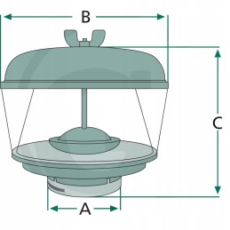 Air pre-filter 160mm 150mm 51mm