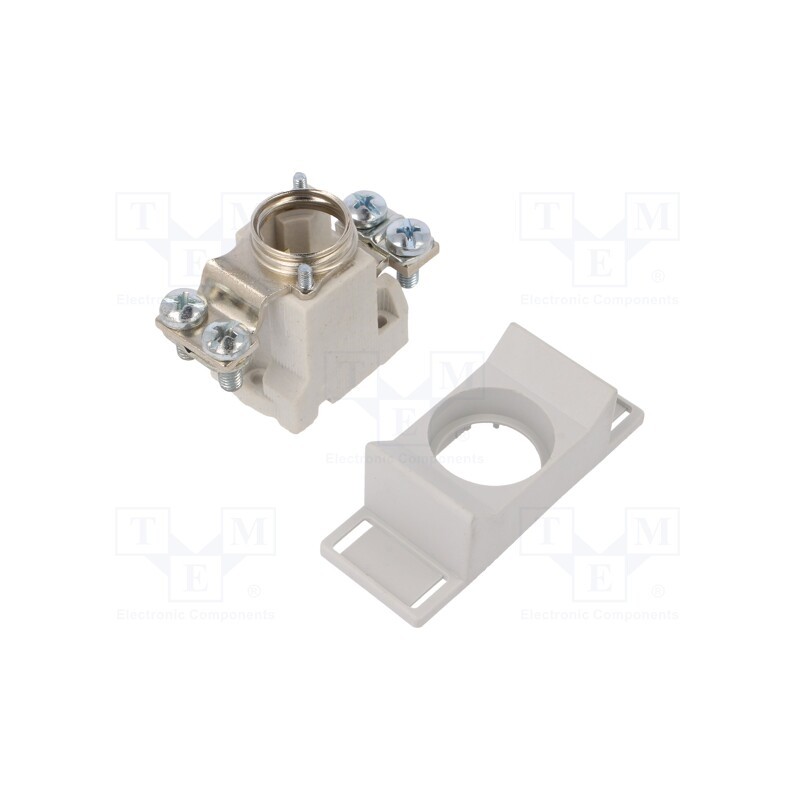 1 pcs x ETI POLAM - 2222012 - Fuse base, D02, screw type, 63A, 400VAC, Poles: 1, 400VDC