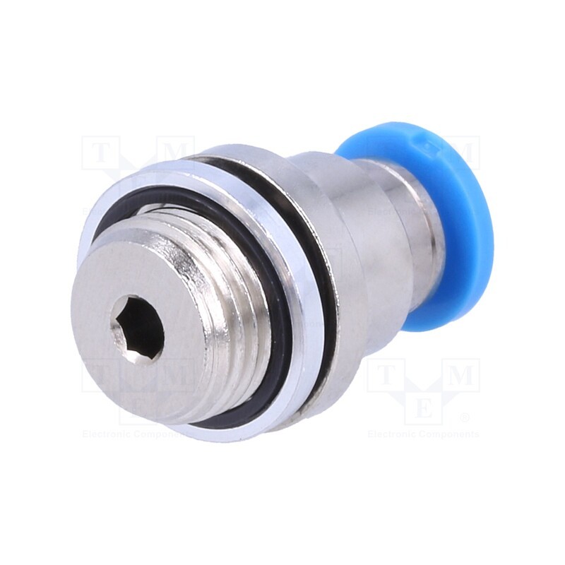 1 pcs x FESTO-186106 - Push-in fitting, straight, -0.95÷6bar, Gasket: NBR rubber, QS, 4mm