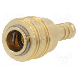 1 pcs x PNEUMAT-S26 WO9 - Quick connection coupling, straight, max.35bar, brass, D: 25mm