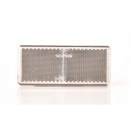 White rectangular reflector glued on