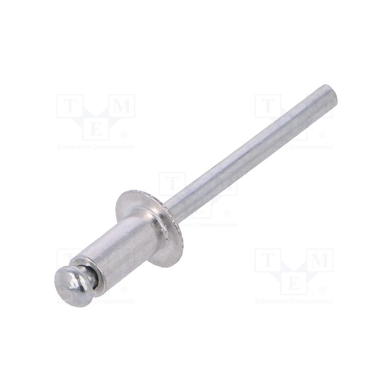1 pcg x VOREL - 70490 - Rivet, aluminium, Rivet diam: 4.8mm, L.rivet: 9.6mm, 50pcs.