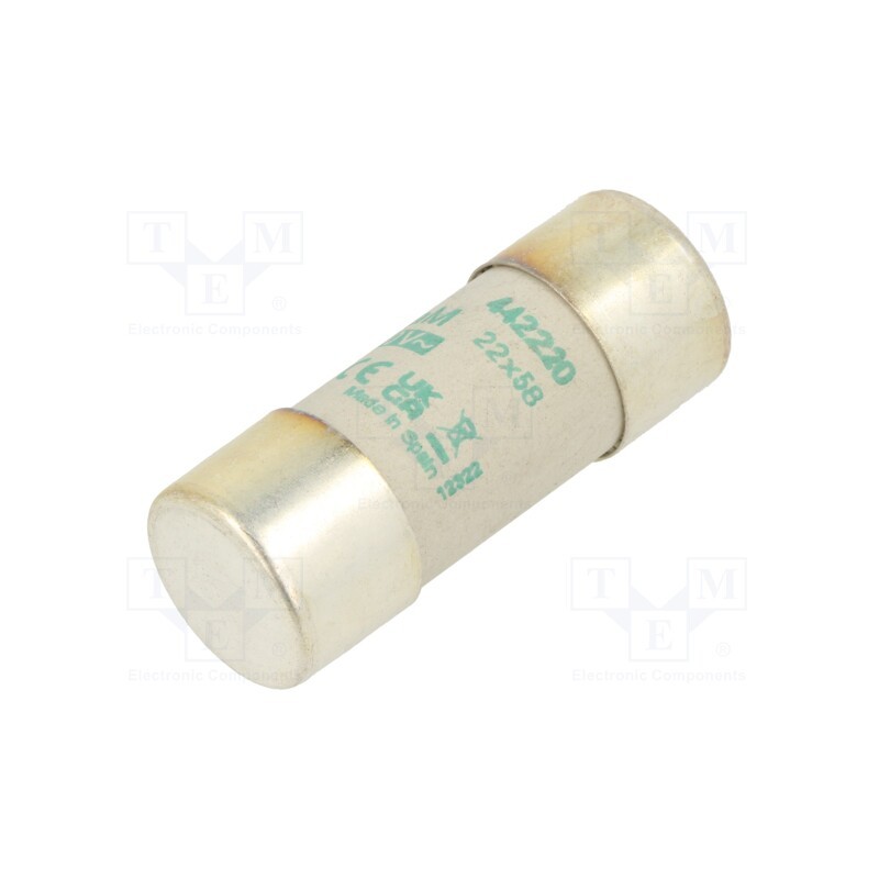 1 pcs x DF ELECTRIC - 442220 - Fuse: fuse, aM, 20A, 690VAC, ceramic,cylindrical,industrial